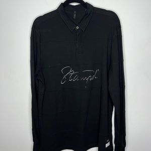 STAMPD Sail Long-sleeve Polo Black Men’s Medium